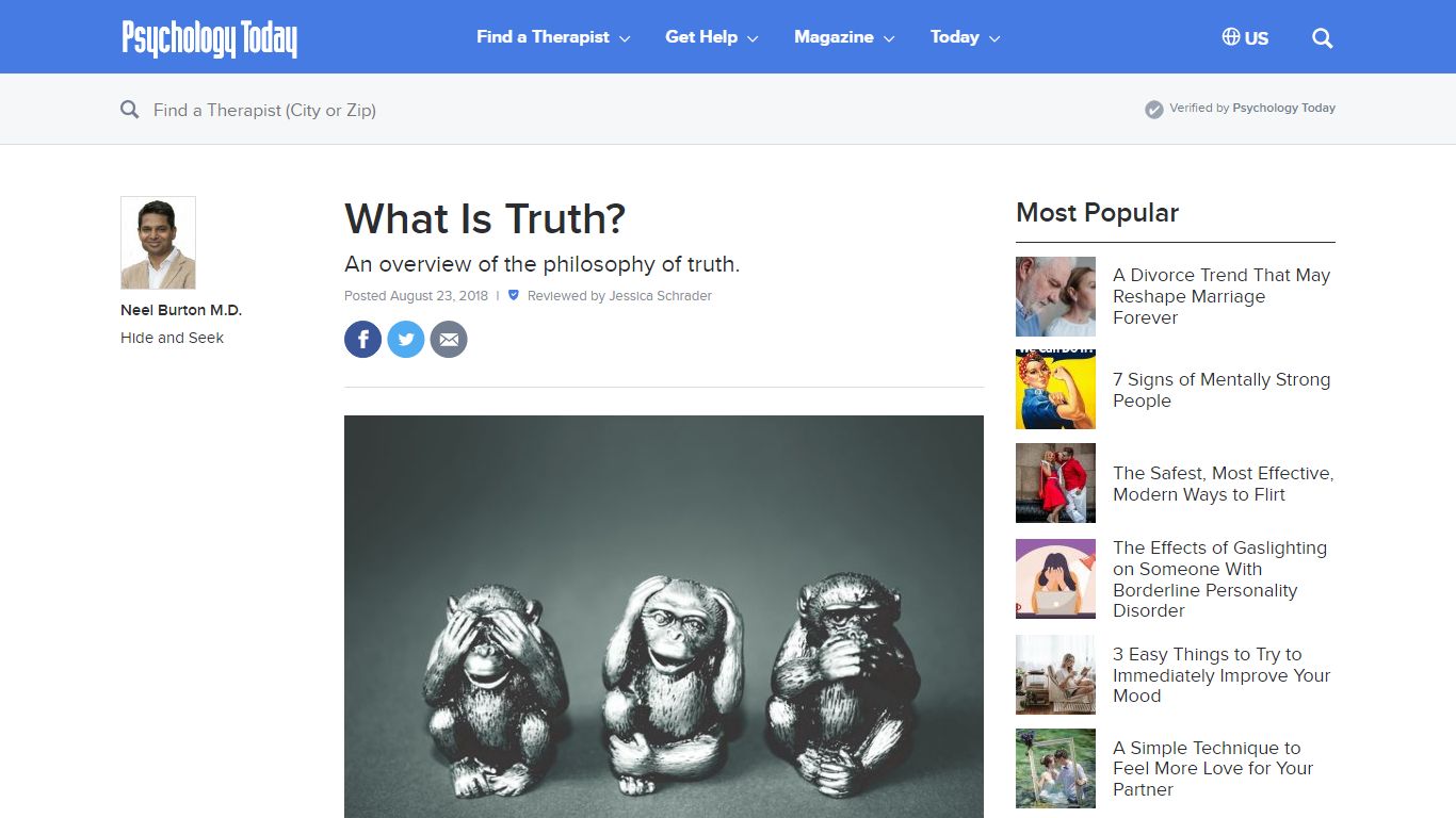 What Is Truth? | Psychology Today
